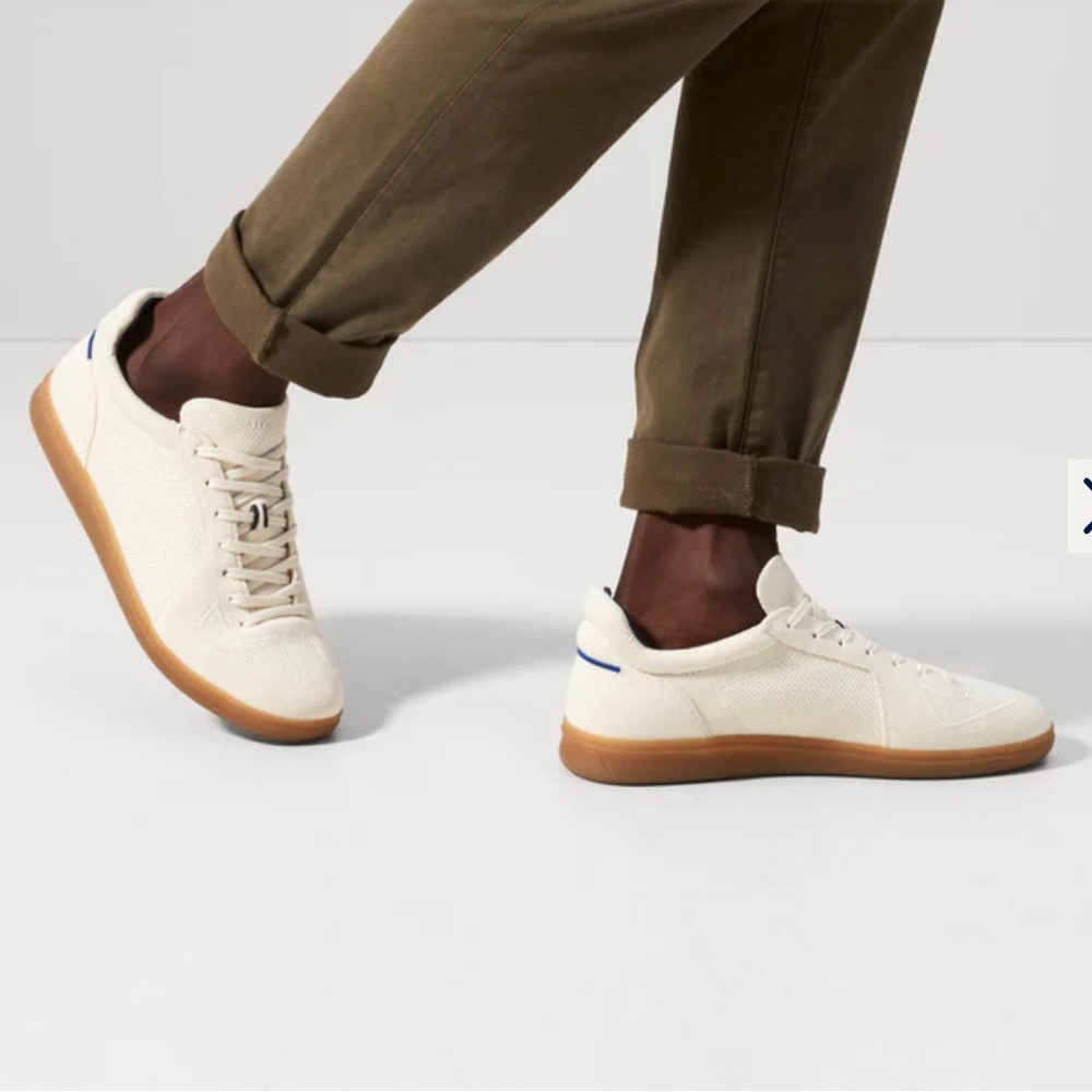 Rothy’s men’s RS01 sneaker in bone